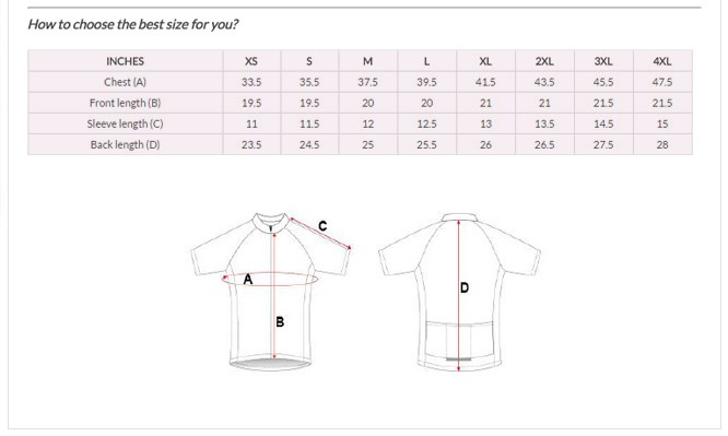 Womens Club Cut Size Guide